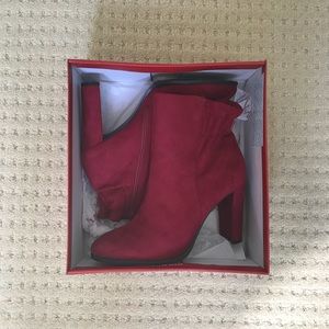 IMPO Odell boots in Rubino/ red booties